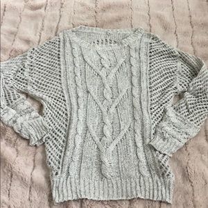 adorable oversized white sweater